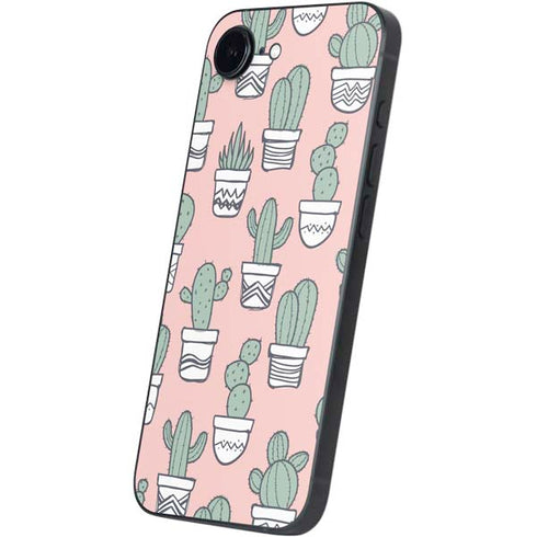 Pink Cactus iPhone 16e Skin
